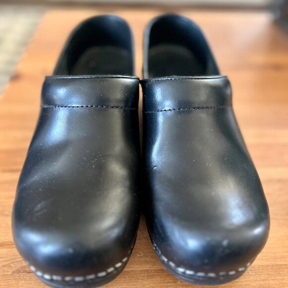 Sanita Pro Cabrio Leather Clogs Womens Black Sz 37 - Great for Nursing and Work - Picture 3 of 9